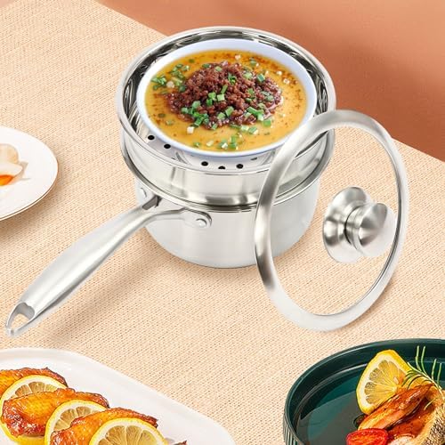 25 Quart Stainless Steel Saucepan with Handle Durable Space-Saving for Cooking