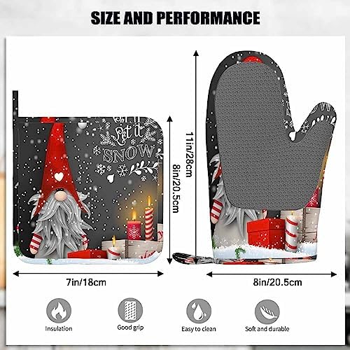 Scandinavian Tomte Oven Mitt Set Mxocom
