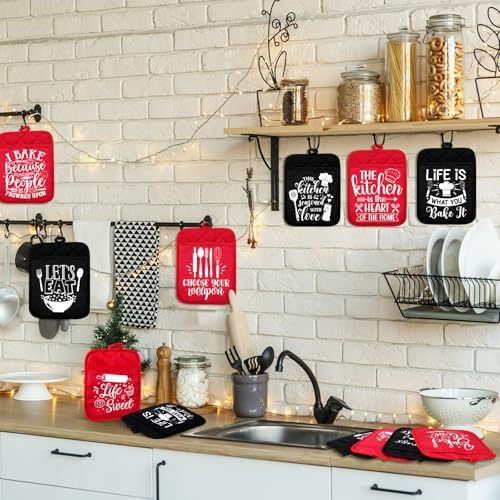 Jingmore 12-Piece Funny Baking Pot Holders