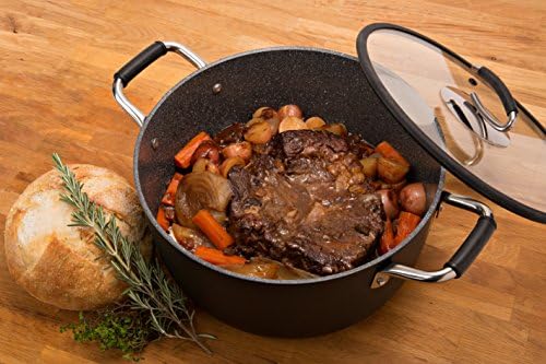 8 Qt Nonstick Dutch Oven Made in Italy PTFE-Free Induction-Friendly