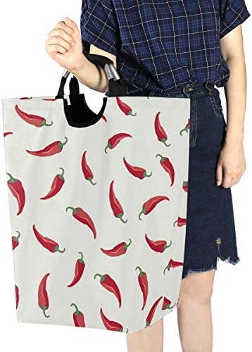 MOYYO Red Chili Collapse Laundry Basket - Eco-Friendly Folding Organizer for Home