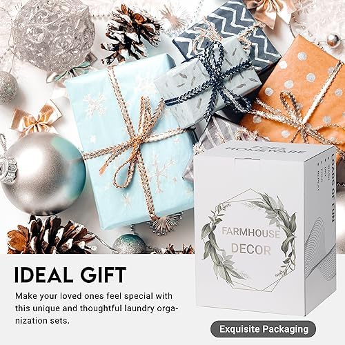 3-Set Modern Farmhouse Laundry Storage Durable Stylish