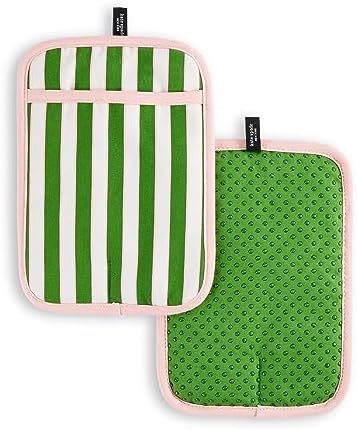 Kate Spade New York Botanical Stripe Pot Holder Set