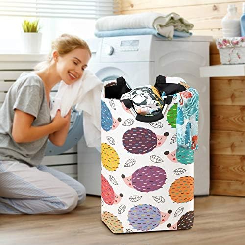 Susiyo Colorful Hedgehogs Foldable Laundry Basket 1