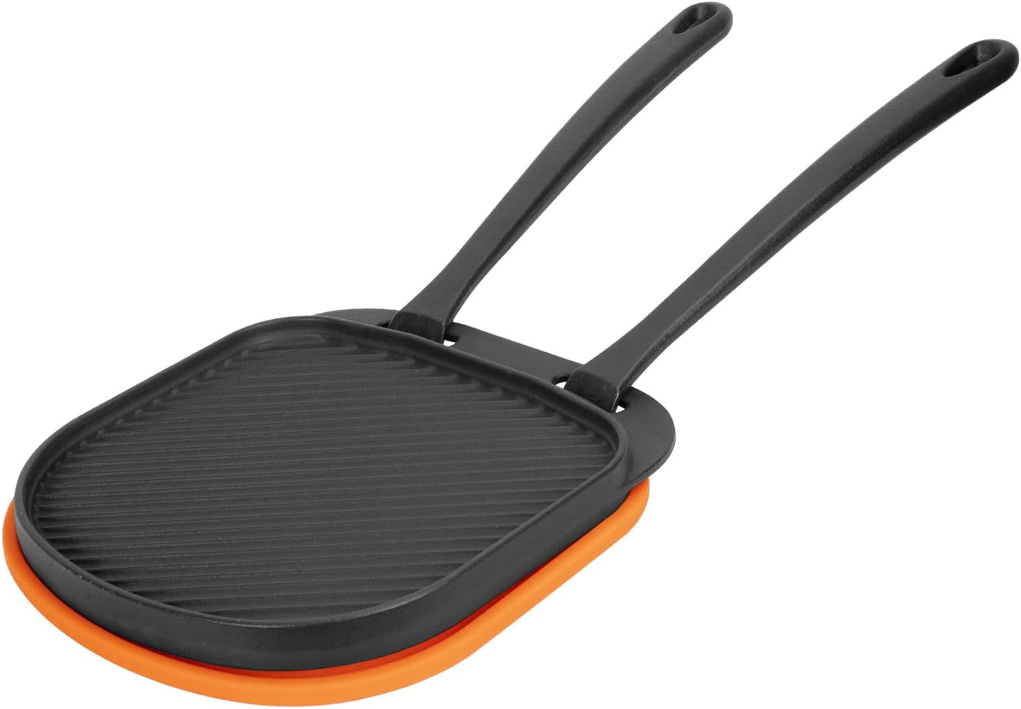 MixRBBQ Cast Iron Grizzler Pan with Silicone Mat and Handles
