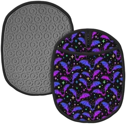 Halloween Heat-Resistant Silicone Potholders with Pocket