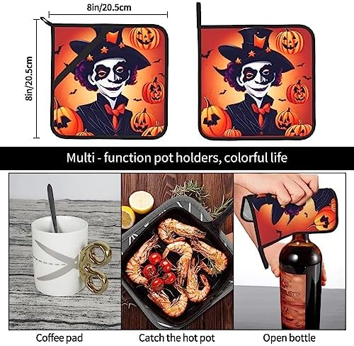 Happy Halloween Heat-Resistant Potholders Set