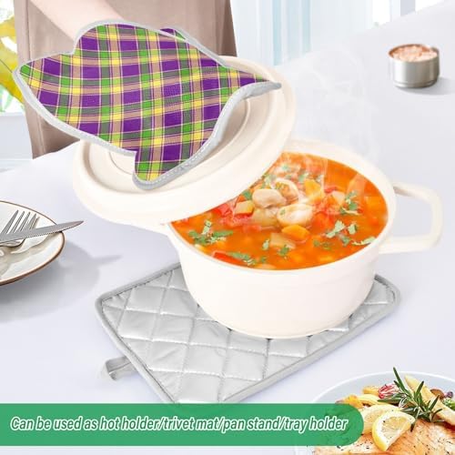 Double-Thickness Potholders Set Heat-Resistant Durable