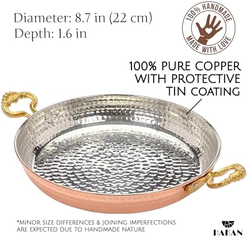 Sturdy Copper Omelet Pan