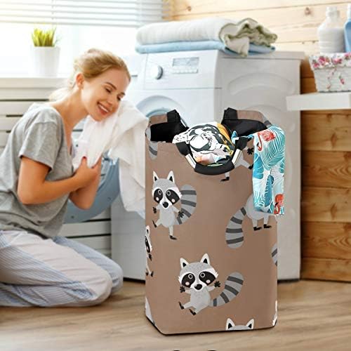 MOYYO Animal Cute Raccoon Laundry Basket - Durable Collapsible Organizer