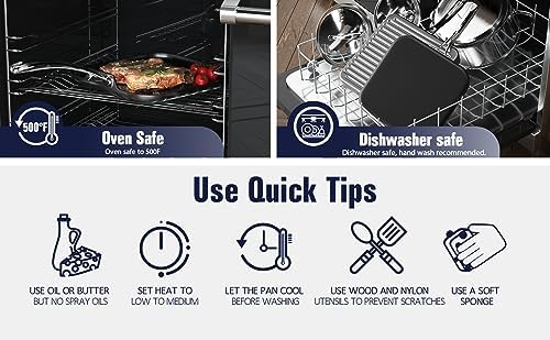 Cooks Standard Pro 11-inch Nonstick Griddle Pan - Easy Cooking Performance Style