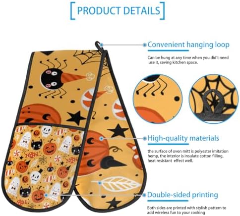 Warm Protective Halloween Oven Mitts