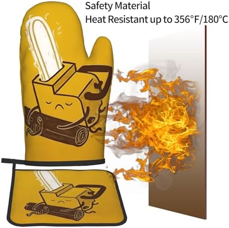 Cute and Adorable Chainsaw Crying Potholders and Oven Mitts