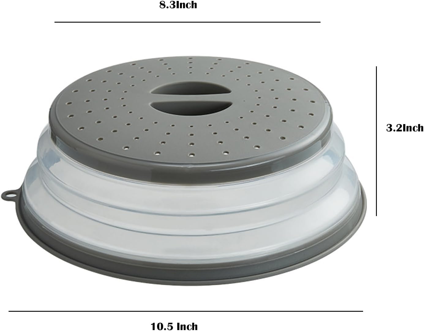 Easy Fit Ventilated Microwave Cover with Hook Durable Protection for Your Kitchen