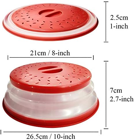 BPA-Free Microwave Plate Cover with Steam Vent for Fruit More