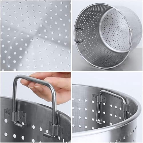 WZGLODStainless Steel Seafood Steamer Basket boils pot Home Kitchen Essential