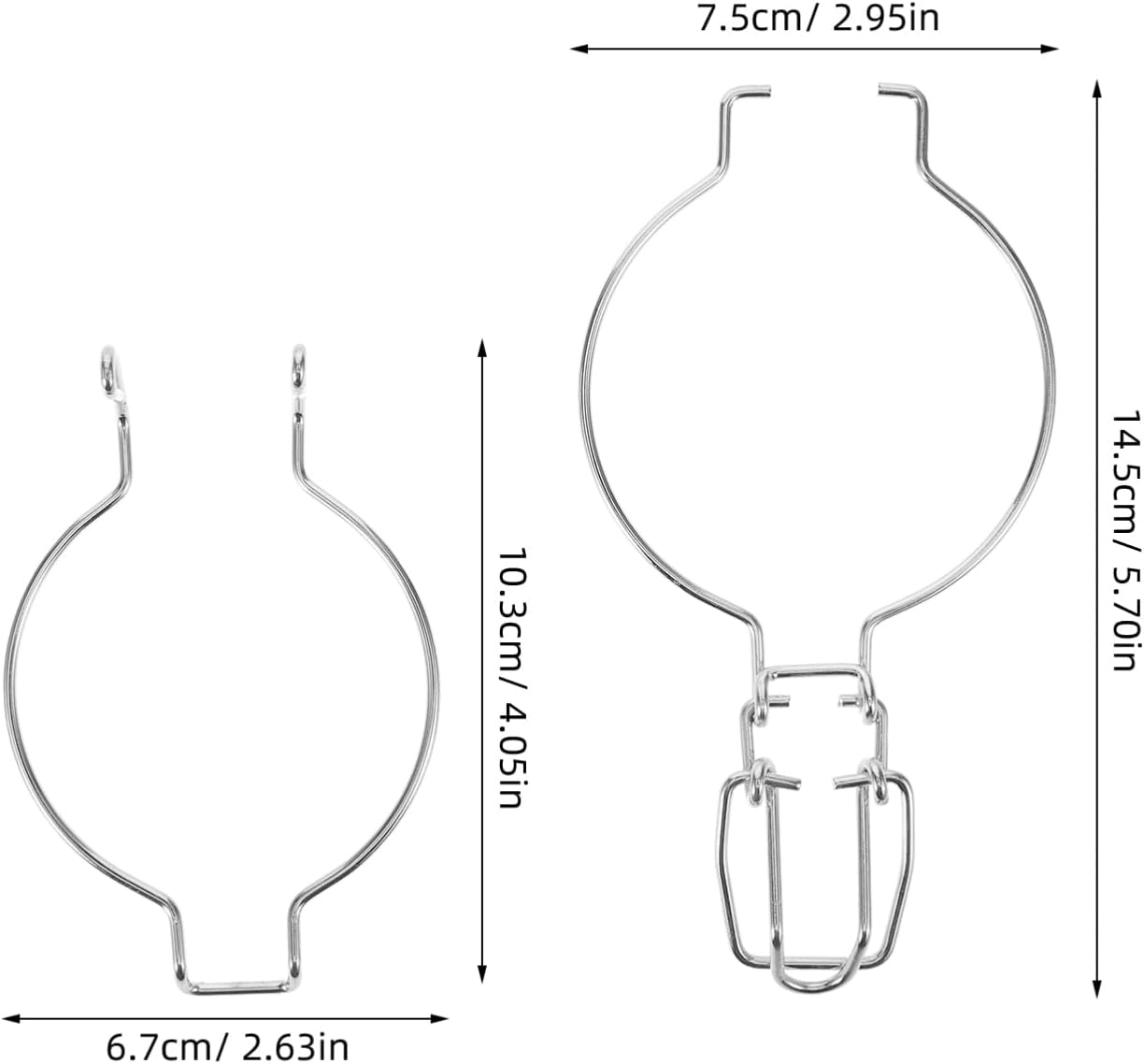 Wide Mouth Glass Jar Sealed Buckle Wire Clamp Silver