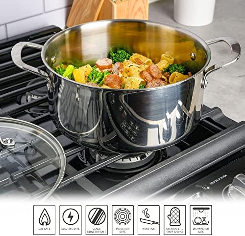 Martha Stewart 5-Quart 188 Stainless Steel Dutch Oven