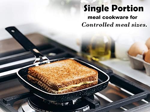 Granitestone 5-Piece Stackable Cookware Set Dishwasher Safe Nonstick Scratch-Resistant PFOA-Free