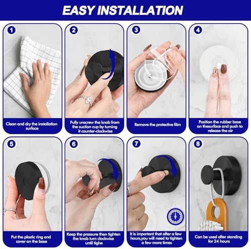 Sturdy Suction Cup TowelHooks - 2 Pack for Bathroom Windows