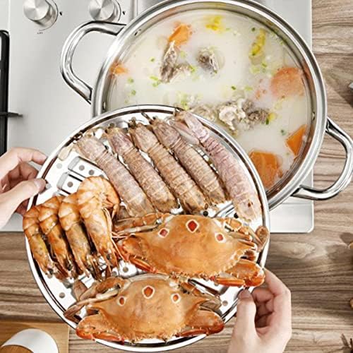 Mikinona 1pc Stainless Steel Steamer Stock Pot