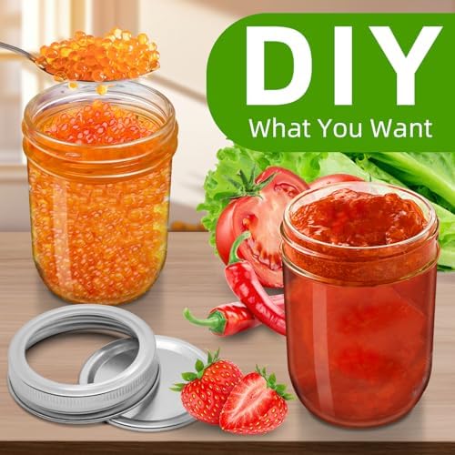 6-piece Mason Jars for Preserving Kitchen Decor