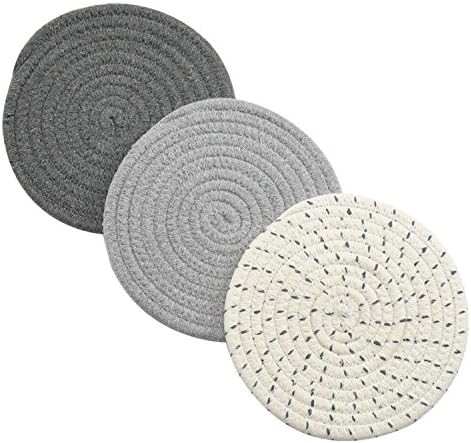 Potholders Set - Heat-Resistant 100 Cotton