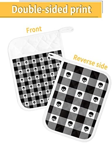 JasmineM Halloween Skull Potholders Set of 5