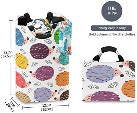 Susiyo Colorful Hedgehogs Foldable Laundry Basket 1