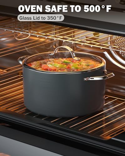 Cooks Standard 7-Quart Dutch Oven Pot with Glass Lid