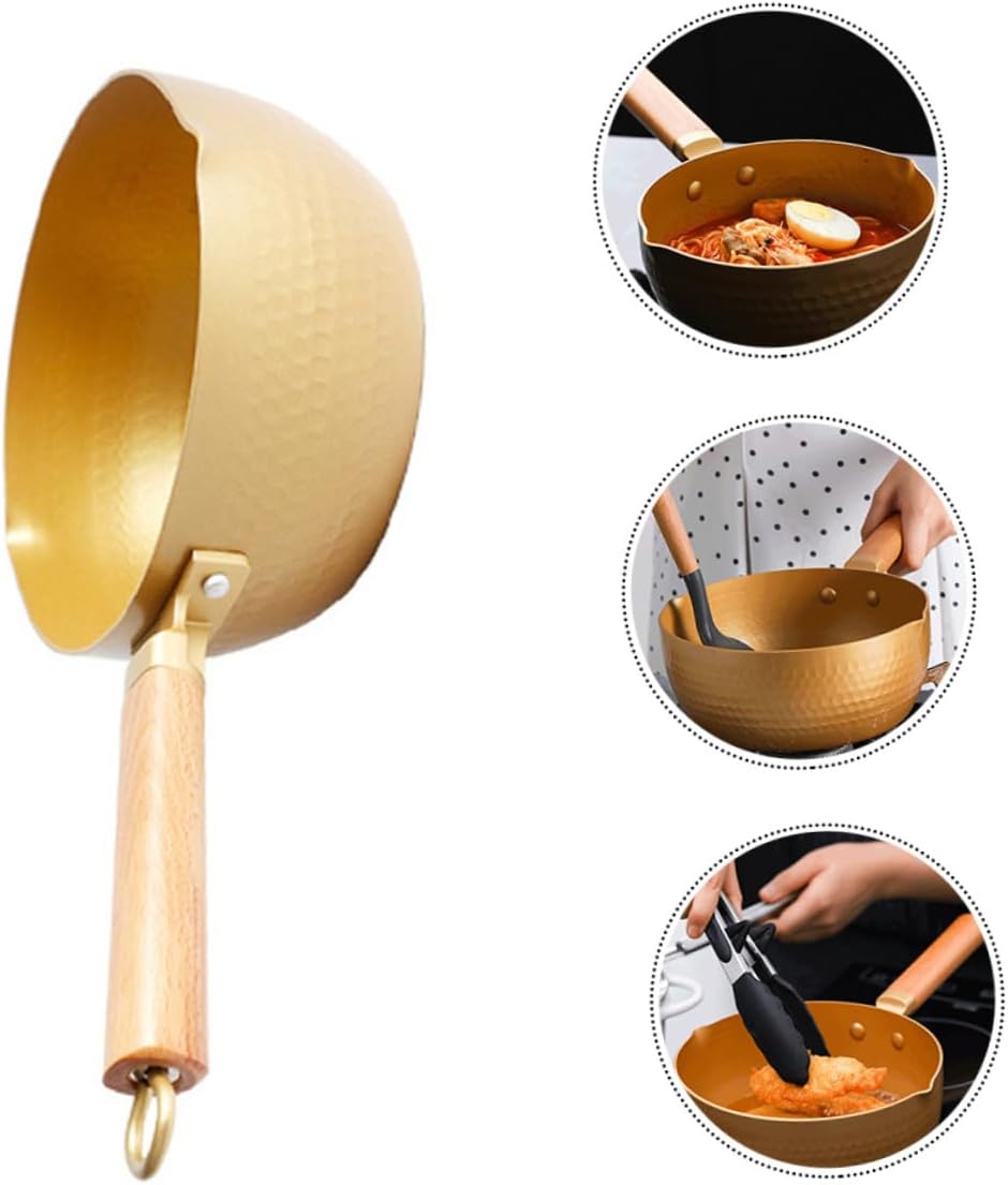 Mikinona Snow Pan Pans Small Cooking Pot Aluminum Alloy Kitchen Essential