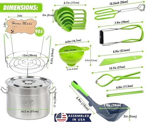 Stainless Steel Canning Kit with Everything for Home Preserving