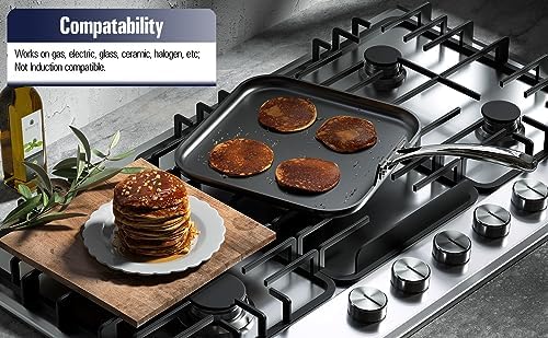 Cooks Standard Pro 11-inch Nonstick Griddle Pan - Easy Cooking Performance Style