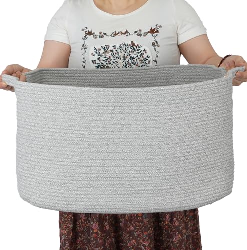 Large Woven Rope Storage Basket