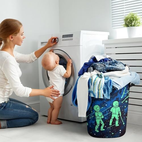 Glow-in-the-Dark Collapsible Laundry Hamper
