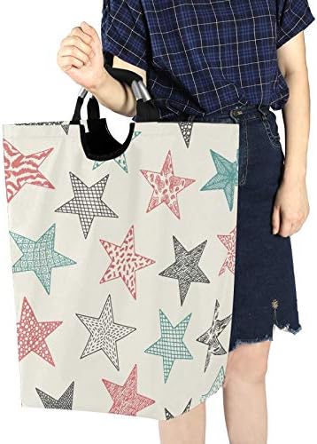Susiyo Vintage Stars Foldable Laundry Basket