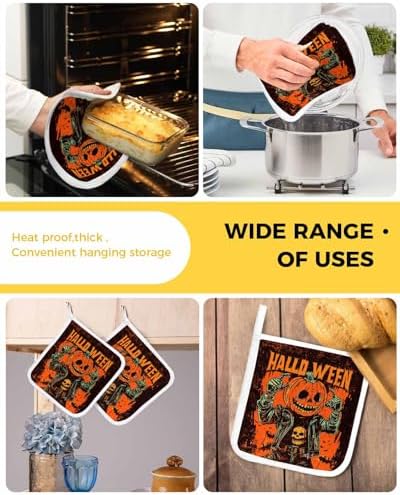 Boanket Halloween Pot Holders 5 Pack