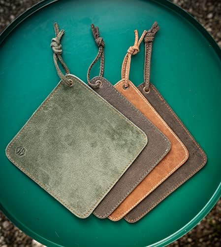 Angus Stoke Fran Potholder Buffalo Leather Heat-Resistant Perfect for Cooking BBQ