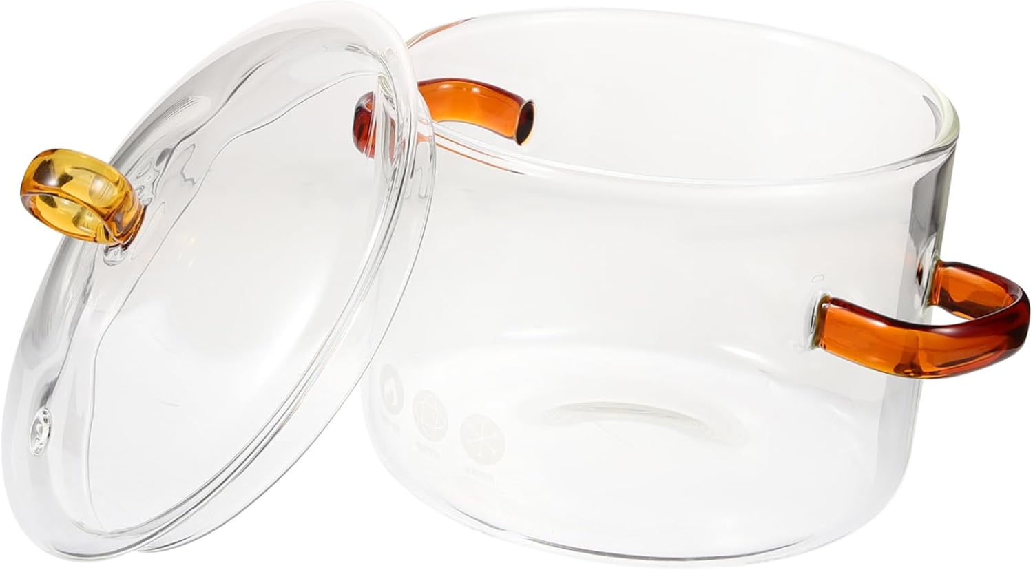 Happyyami Glass Stewing Pot with Lid