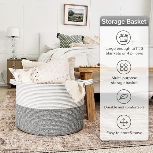 Goodpick Extra Large Storage Basket 83L for Clothes