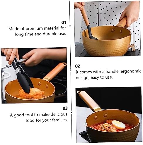 Mikinona Snow Pan Pans Small Cooking Pot Aluminum Alloy Kitchen Essential