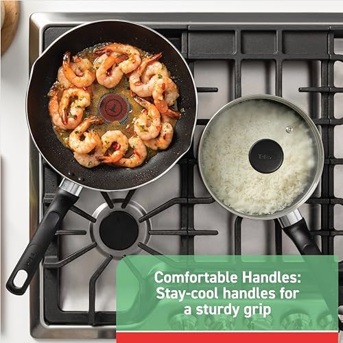 Sturdy 3-Quart T-Fal Nonstick Handy Pot with Glass Lid