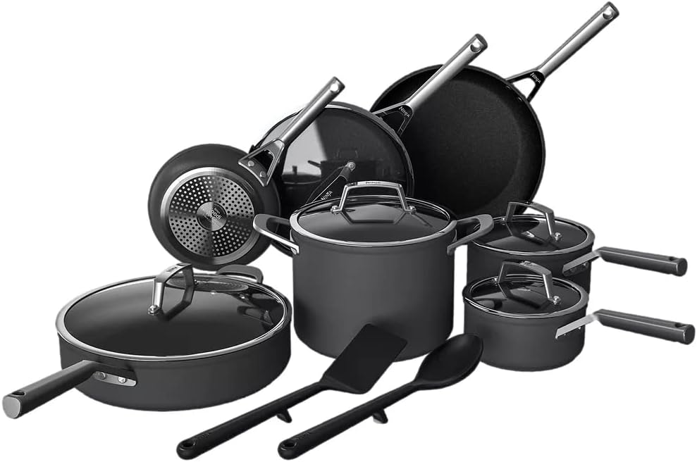 Ninja Foodi 14-Piece Premium Cookware Set Slate Grey
