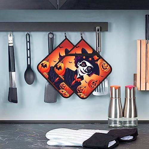 Happy Halloween Heat-Resistant Potholders Set