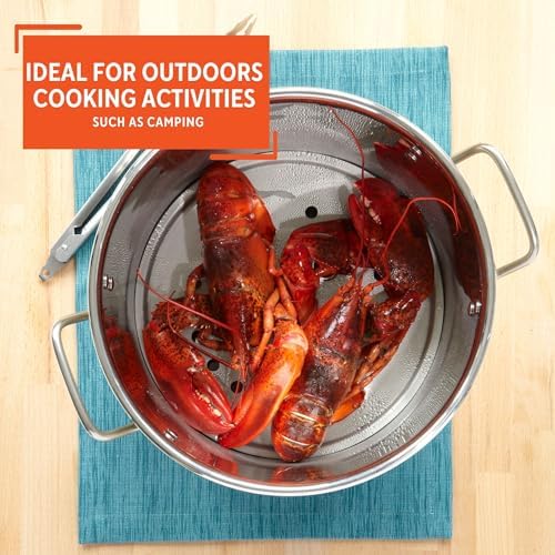 IMUSA 4PC Aluminum Steamer Set with Lids Silver