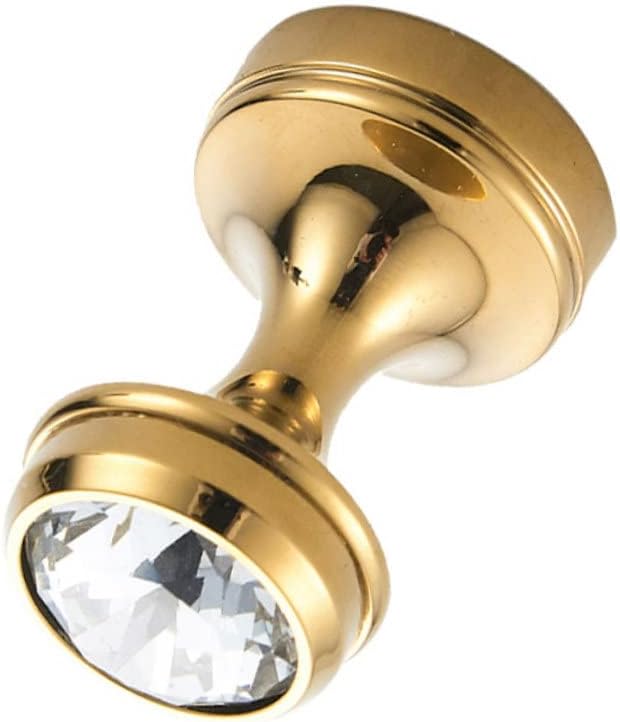 Elegant Gold Towel Hook with Shiny Crystal Design