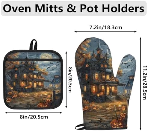 Festive Halloween Treat tropicallife oven mitts pot holders set C tropicallifecom