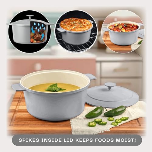Gotham Steel 5 Qt Weightless Ceramic Dutch Oven Pot