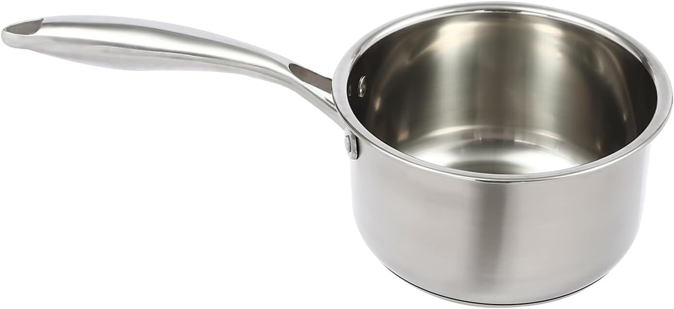 Stainless Steel Saucepan with Steamer for Cooking