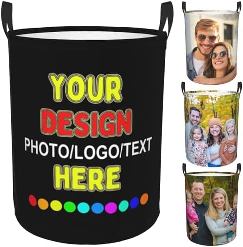 Personalized Custom Laundry Hamper with Handles